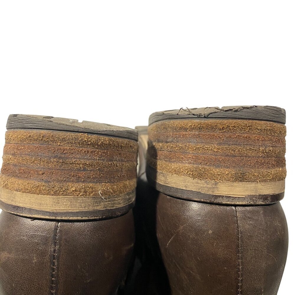 Clarks Womens Majorca Isle Leather & Suede moto Boots Size 9 brown - Picture 10 of 11